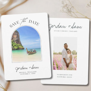 Phuket Wedding Thailand Save the Date Invitation