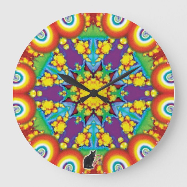 Phyletic Kaleidoscope Large Clock (Front)