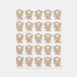 Phyllodes Breast Cancer Awareness Soft Blanket