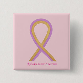 Phyllodes Tumour Awareness Ribbon Pin Buttons
