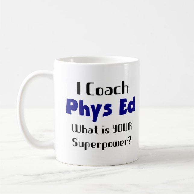 phys ed coach coffee mug (Left)