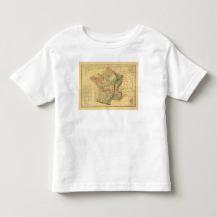 Physical and mineralogical map of France Toddler T-Shirt