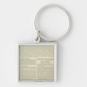 Physical Chart of the Atlantic Ocean Key Ring