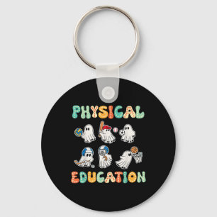 Physical Education Halloween Ghosts Gift For Spook Key Ring