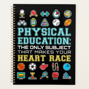 Physical Education Heart Race PE Teacher Planner