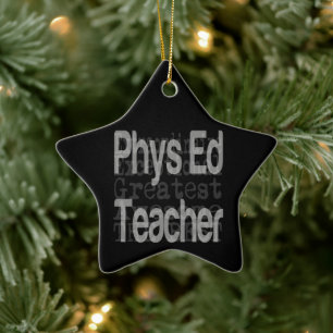 Physical Education Teacher Extraordinaire Ceramic Ornament