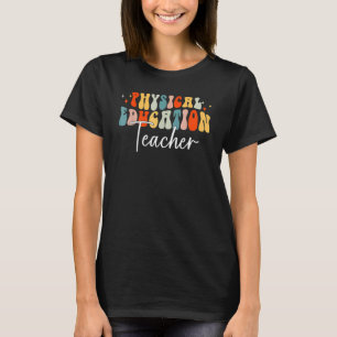 Physical Education Teacher Fall Vibes Autumn Leave T-Shirt