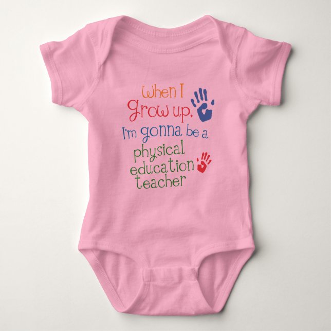 Physical Education Teacher (Future) Infant Baby T- Baby Bodysuit (Front)