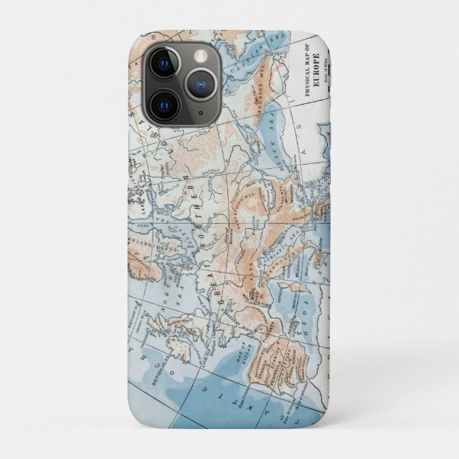 Physical Map of Europe (1916) Case-Mate iPhone Case (Back)