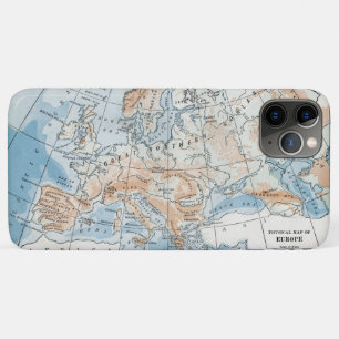 Physical Map of Europe (1916) iPhone 11 Pro Max Case
