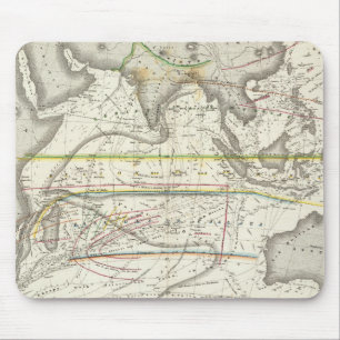 Physical Map of Indian seas Mouse Pad
