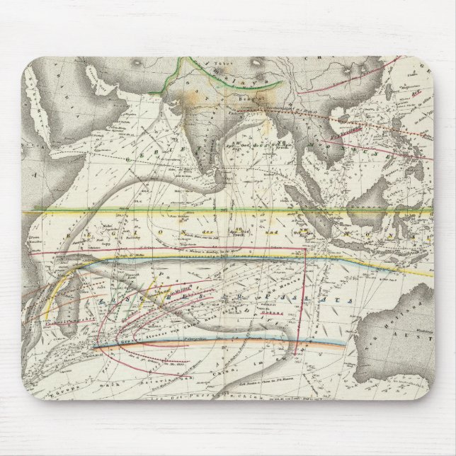 Physical Map of Indian seas Mouse Pad (Front)