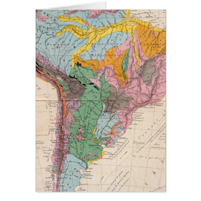 Physical Map of South America (Front)