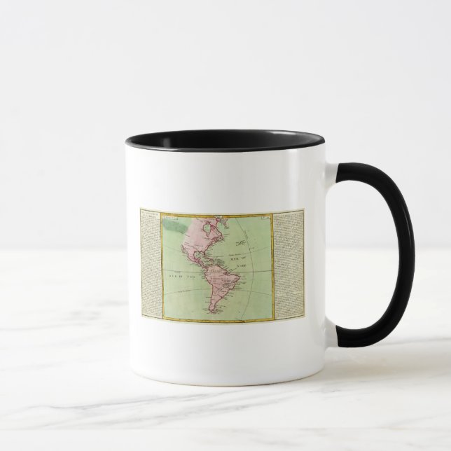 Physical map of the Americas Mug (Right)
