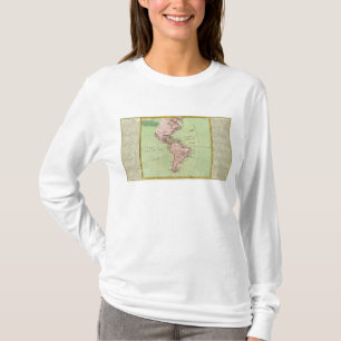 Physical map of the Americas T-Shirt
