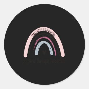 Physical Therapist Assistant Rainbow Pta Physical  Classic Round Sticker