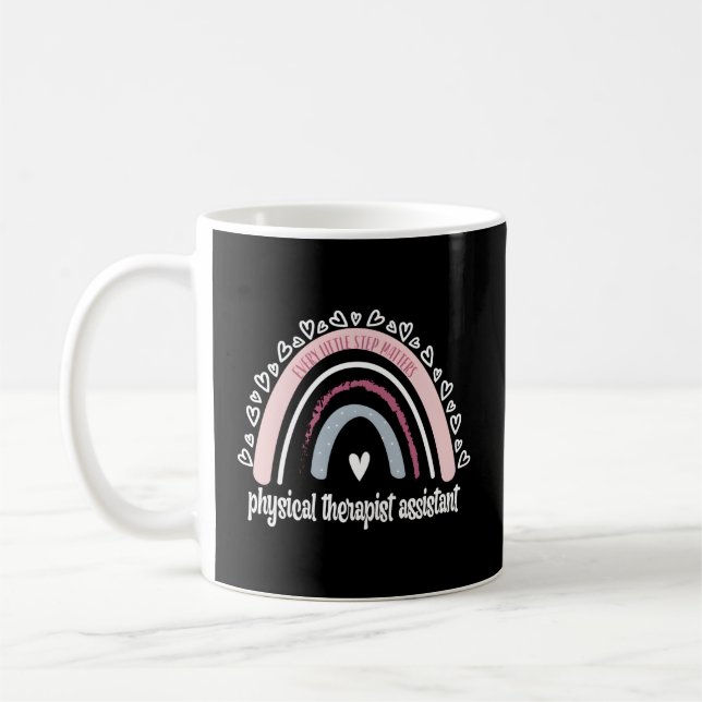Physical Therapist Assistant Rainbow Pta Physical  Coffee Mug (Left)