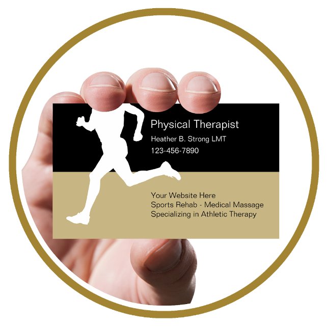 Physical Therapist Business Cards (Physical Therapist Business Cards by CustomBusinessTemplates)