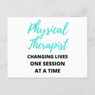 Physical Therapist Changing Lives One Session 2 Holiday Postcard