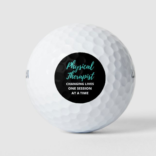 Physical Therapist Changing Lives One Session Golf Balls (Front)