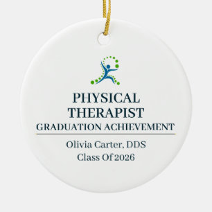 Physical Therapist Custom Name Since Year Ceramic Ornament