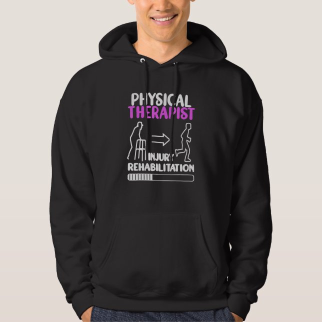 Physical Therapist cute PT Physical Therapy  for w Hoodie (Front)