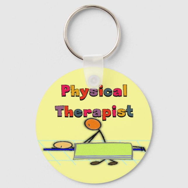 Physical Therapist Gifts Key Ring (Front)
