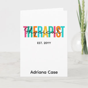 Physical Therapist Graduation  Card