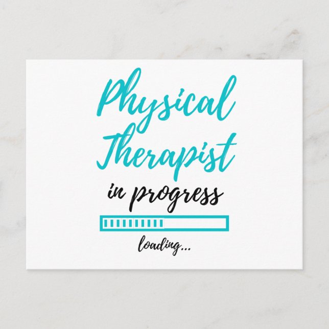 Physical Therapist In Progress 2 Holiday Postcard (Front)