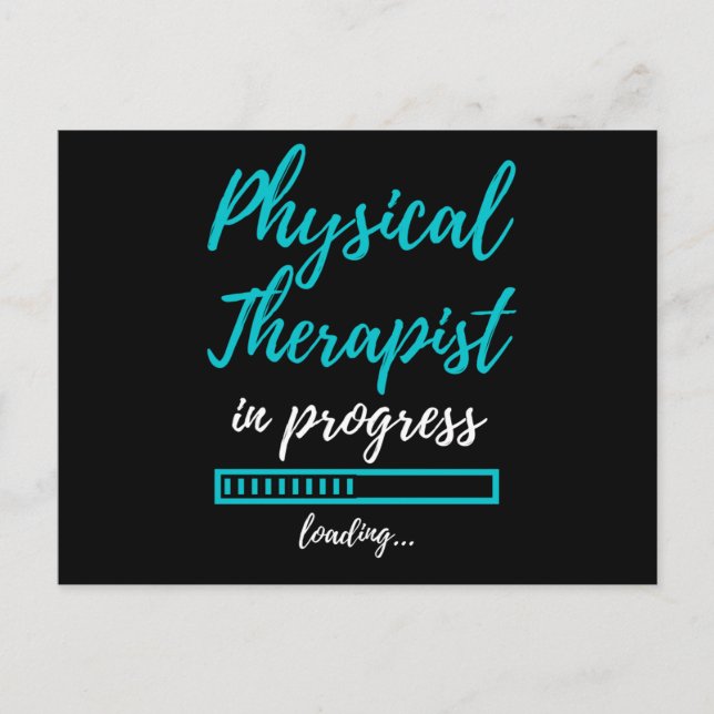 Physical Therapist In Progress Holiday Postcard (Front)