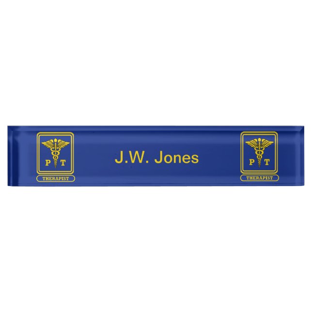Physical Therapist Nameplate (Front)