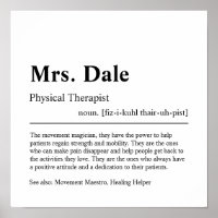 Physical Therapist Personalised Gift