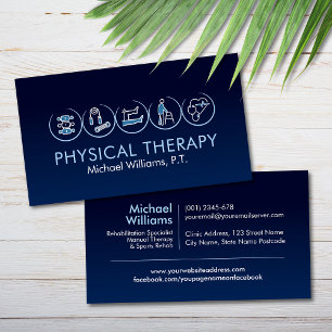 Physical therapist - Physiotherapy Business Card