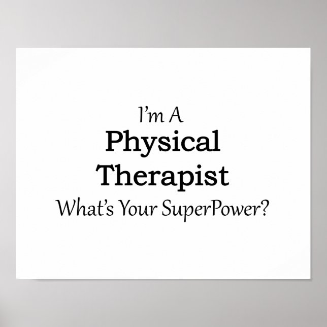 Physical Therapist Poster (Front)