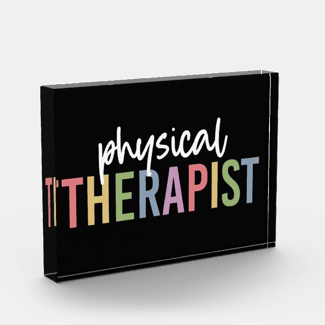 Physical Therapist PT Graduate Physiotherapy Gifts Photo Block (Left)