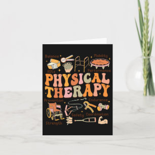 Physical Therapist Pt Pta Fall Thanksgiving Physic Card