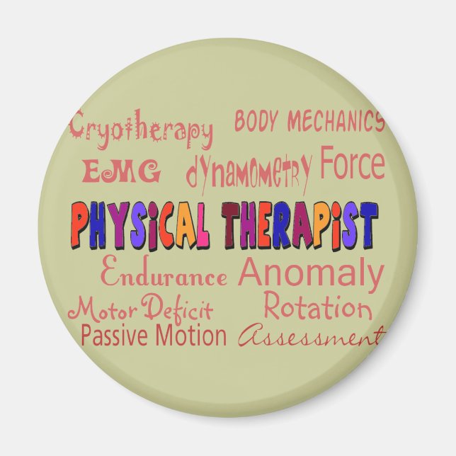 Physical Therapist Terminology Gifts Magnet (Front)