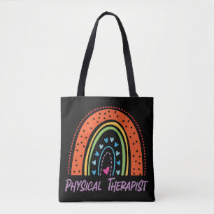 Physical Therapist Therapy Assistant Rainbow Tote Bag