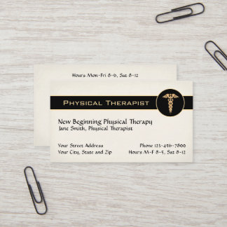 Physical Therapist Therapy Business Cards