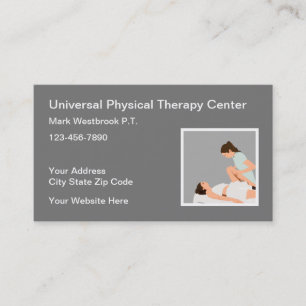 Physical Therapist Therapy Clinic Business Card