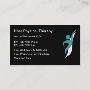 Physical Therapy And Rehabilitation Business Card