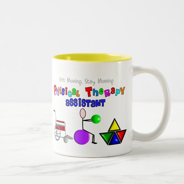 Physical Therapy Assistant Gifts Unique Graphics Two-Tone Coffee Mug (Right)
