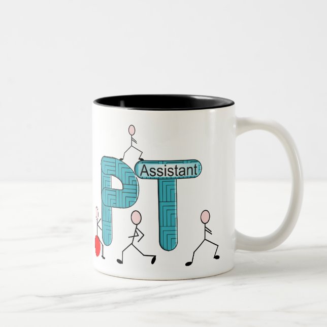 Physical Therapy Assistant Gifts Unique Graphics Two-Tone Coffee Mug (Right)