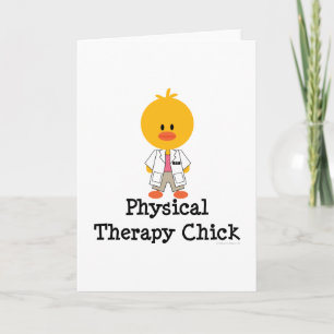 Physical Therapy Chick Greeting Card