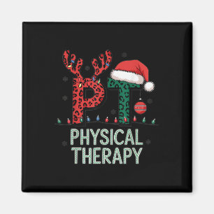 Physical Therapy Christmas Santa Hat Pt Therapist Magnet
