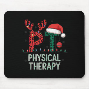 Physical Therapy Christmas Santa Hat Pt Therapist  Mouse Pad