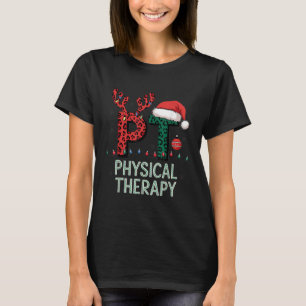 Physical Therapy Christmas Santa Hat Pt Therapist  T-Shirt