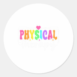 Physical Therapy Ck To School Physical Therapist Classic Round Sticker