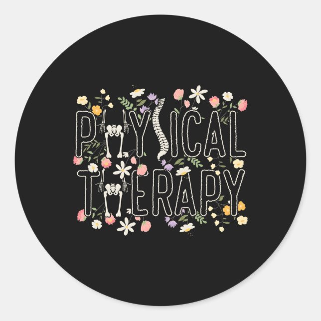 Physical Therapy Classic Round Sticker (Front)