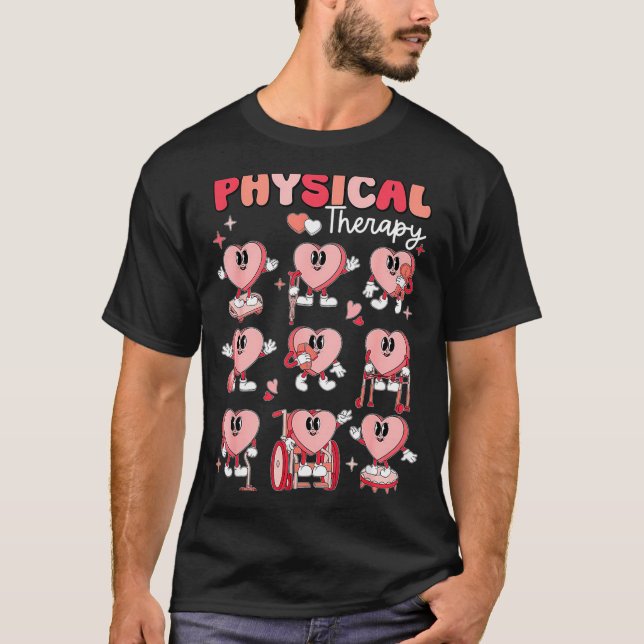 Physical Therapy Cute Candy Heart Valentines Pt Th T-Shirt (Front)